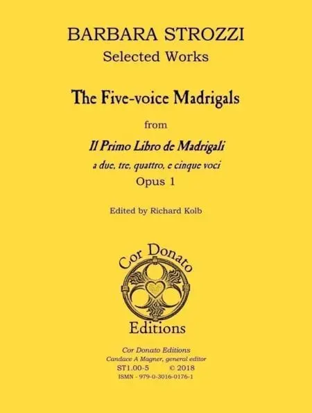 Barbara Strozzi, The Five-Voice Madrigals