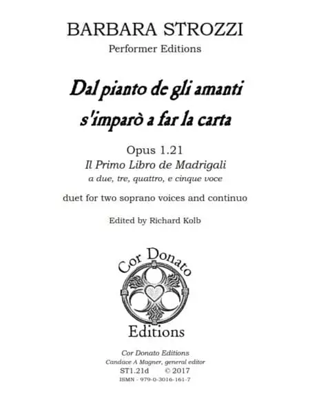 Dal Pianto de gli Amanti s'Imparò a Far La Carta