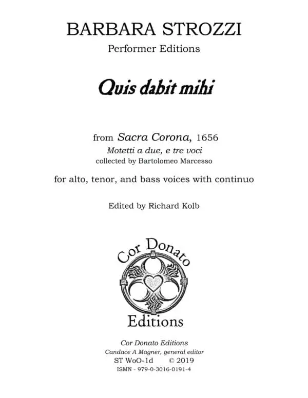 Quis Dabit Mihi