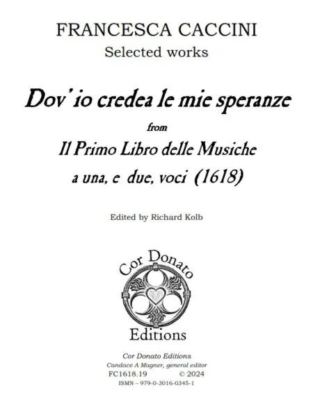 Dov'io credea le mie speranze vere