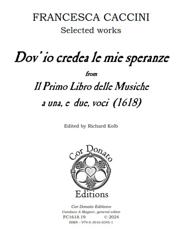 Dov'io credea le mie speranze vere