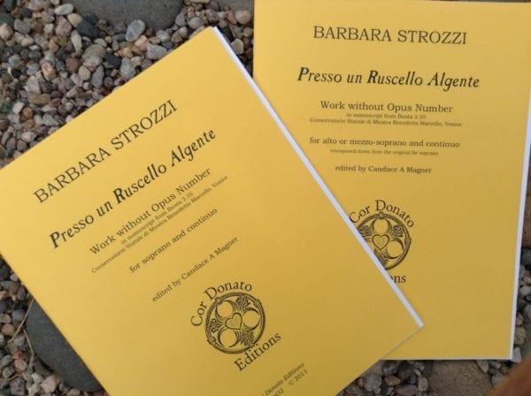 Barbara Strozzi: Presso un Ruscello Algente, Soprano or Mezzo-Soprano/Alto