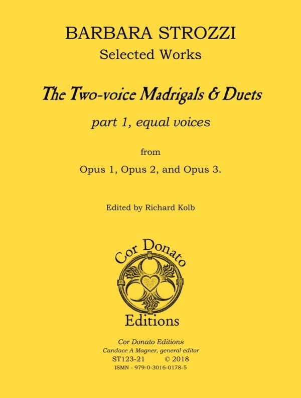The Two-voice Madrigals & Duets, Part 1 (for equal voices) - Cover Image